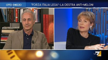 Marco Travaglio, Paolo Mieli e Mariolina Sattanino a  Otto e Mezzo del 5 Giugno 2021