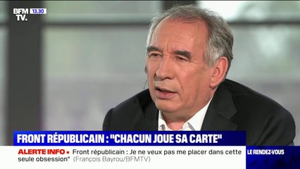 François Bayrou sur le front républicain: "Chacun joue sa carte"