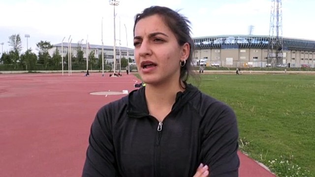 ERZURUM - Milli ciritçi Esra Türkmen, uluslararası müsabakalarda madalya almak için ter döküyor