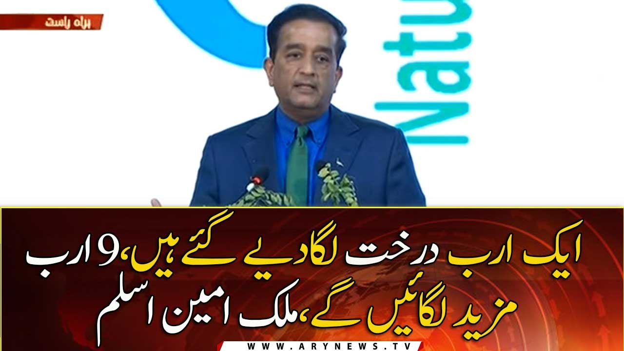 Planted 1 Billion trees, 9 Billion to go: Malik Ameen Aslam