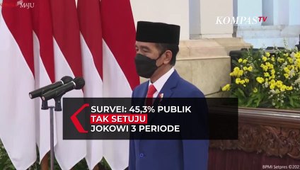 Survei: 45,3% Publik Tak Setuju Jokowi 3 Periode