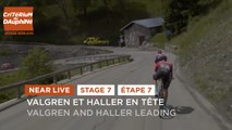 #Dauphiné 2021- Étape 7 / Stage 7 - Valgren et Haller en tête / Valgren & Haller leading