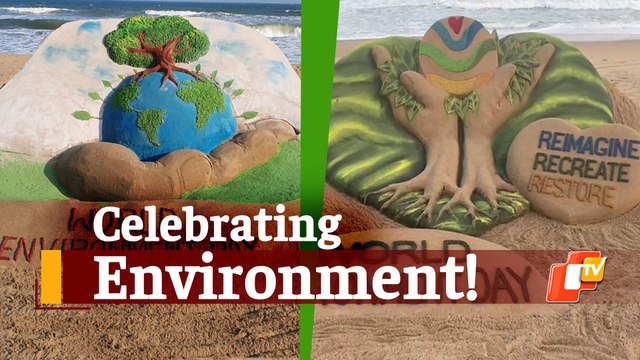 Sand Artists Sudarshan Pattnaik & Manas Sahoo Celebrate The Environment Through Art