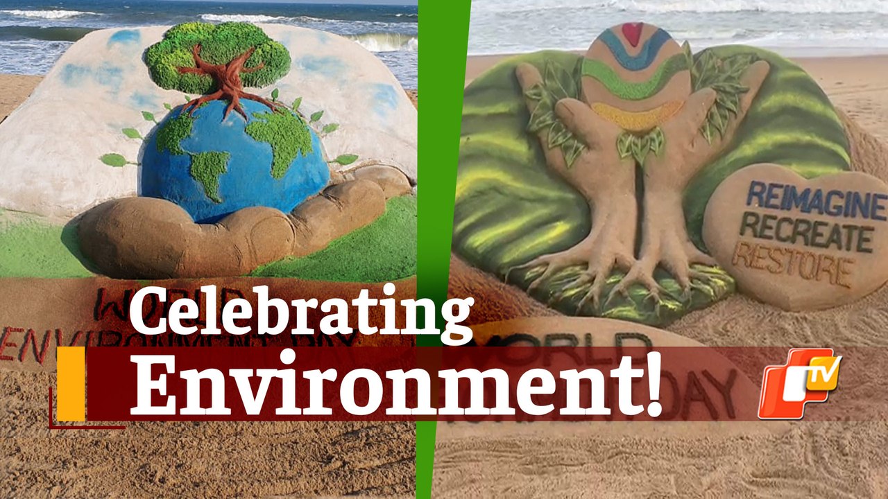 Sand Artists Sudarshan Pattnaik & Manas Sahoo Celebrate The Environment Through Art
