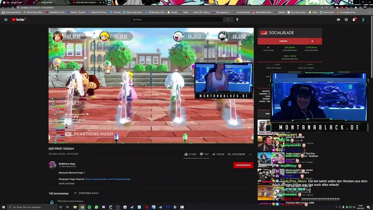 MontanaBlack REAKTION auf DER PROFI DIGGAH Reaktions Hugo