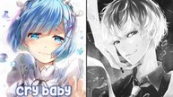 ♪ Nightcore - Cry Baby / Closer (Switching Vocals)