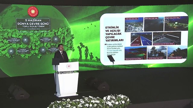 İSTANBUL - 5 Haziran Dünya Çevre Günü toplu açılış töreni - Bakan Kurum (1)