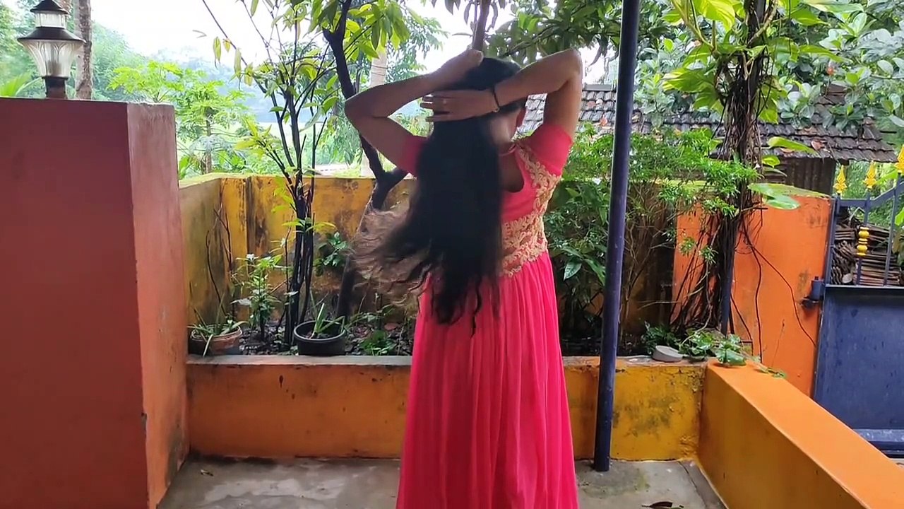 Long hair flip __ long hair bun drop video__ Requested video