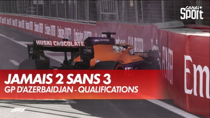 Crash de Ricciardo et 3ème drapeau rouge de la session - GP d'Azerbaïdjan