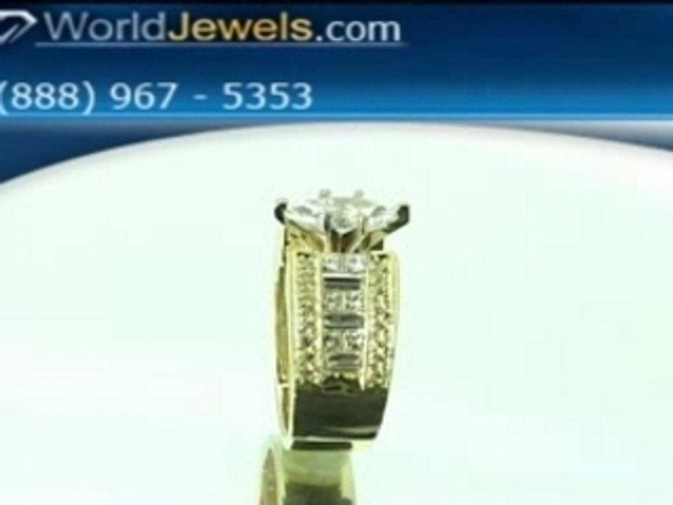 18K Yellow Gold Diamond Ring 3.00 ct. tw. CE-40