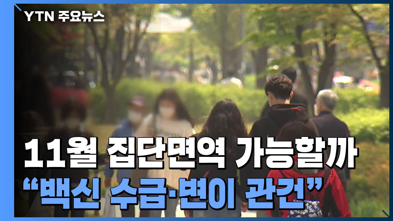 11월 집단면역 가능할까？..."백신 수급·변이 바이러스 관건" / YTN