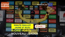 #Dauphiné 2021 - Étape 7 / Stage 7 - Minute Jaune et Bleu LCL / LCL Blue & Yellow Jersey Minute