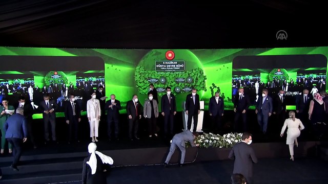 İSTANBUL - Cumhurbaşkanı Erdoğan - 5 Haziran Dünya Çevre Günü toplu açılış töreni