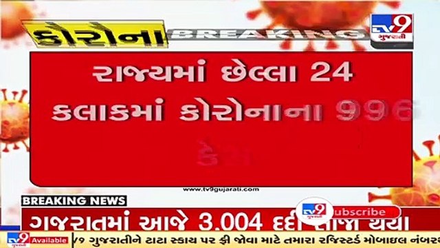 Gujarat Corona update_ Decline in Covid-19 cases continues, 996 cases recorded in last 24 hours _TV9