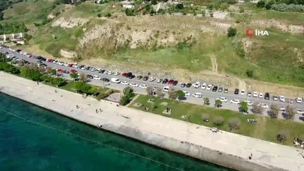 Bebek ve Beylikdüzü Sahilleri'nde kısıtlamasız ilk Cumartesi yoğunluğu