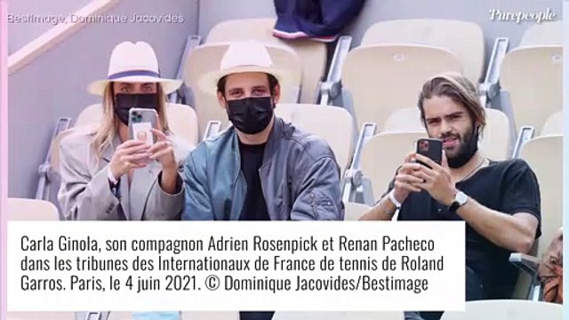Roland-Garros : Carla Ginola, beauté masquée et amoureuse en tribunes