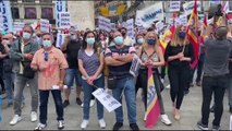 MADRİD- İspanya'da jandarma çalışanları sosyal haklarının genişletilmesi talebiyle meydanlara indi