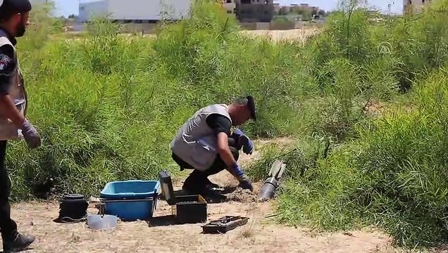 GAZZE - İsrail'in Gazze'ye attığı patlamamış 1200 füze, tank ve top mermisi etkisiz hale getirildi (1)