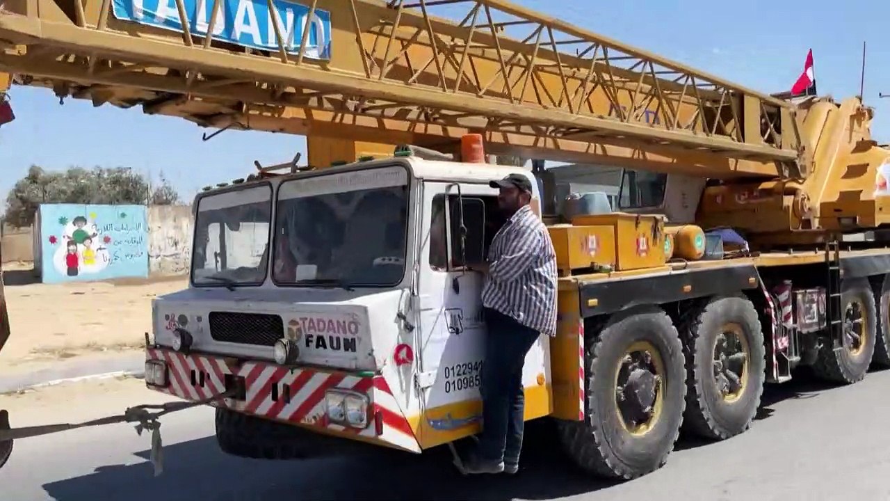 Comboio para 'reconstruir' Gaza