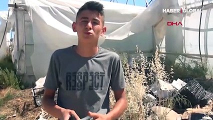 Antalya'da çıkan hortum seralara zarar verdi