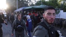 İsrail polisi, Şeyh Cerrah Mahallesi'ndeki Filistinlilere destek için yapılan eyleme müdahale etti