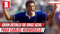 Carlos Hermosillo recibió playera conmemorativa por título de Cruz Azul