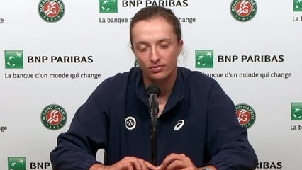 Roland-Garros 2021 - Iga Swiatek : "I have the same playlist as in Rome, so it's Led Zeppelin right now"