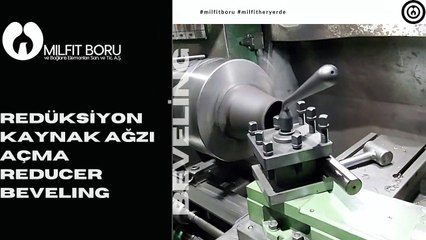 Dikişsiz #Redüksiyon Kaynak Ağzı Açma - #Reducer Beveling