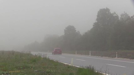 KASTAMONU - Sis ulaşımda aksamalara neden oluyor