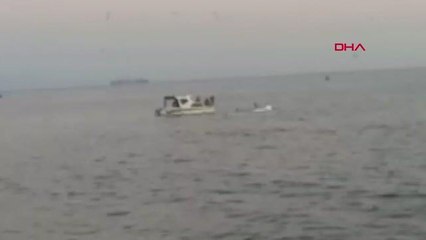 İSTANBUL-KÜÇÜKÇEKMECE'DE TEKNE ALABORA OLDU, 4 KİŞİ KURTARILDI