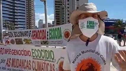 "Ecocídio": ato do Dia Mundial do Meio Ambiente critica Bolsonaro