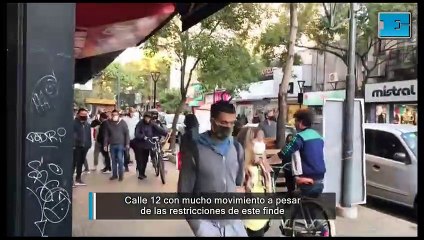 El movimiento en calle12 de La Plata pese a las restricciones