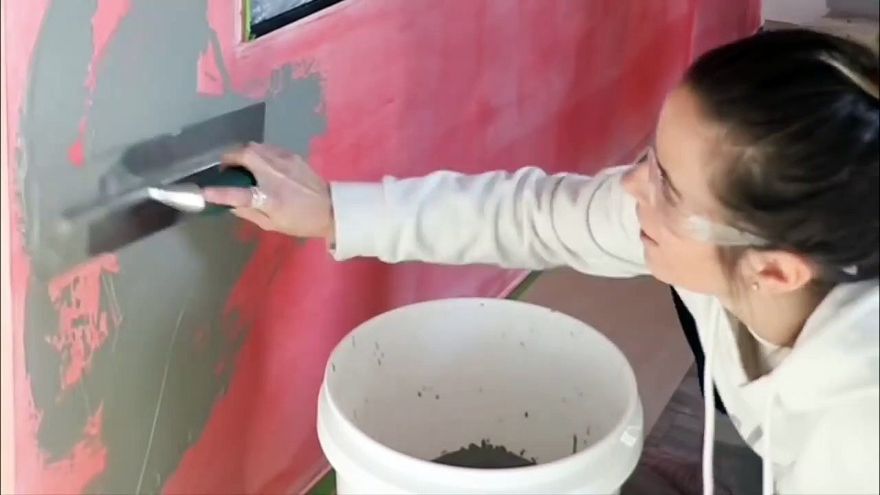 Diy Faux Concrete Wall | Cement Fireplace Surround