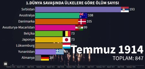 1.Dünya Savaşında Kaç Kişi Hayatını Kaybetti?