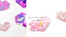 Origami Woven Paper Hearts Tutorial - Valentine'S Diy - Paper Kawaii