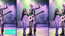 Megan Fox Joins Machine Gun Kelly Onstage At Indy 500 Concert