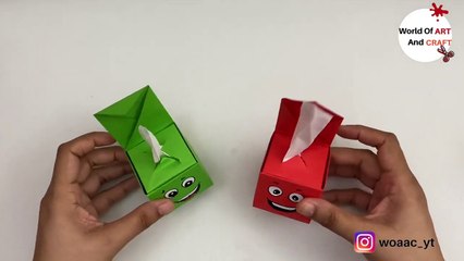 Download Video: Diy Mini Paper Tissue Box / Origami Tissue Box/ Paper Craft / Easy Kids Craft Ideas /Paper Craft New