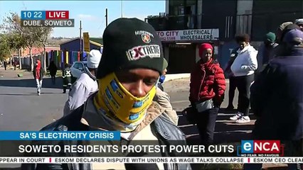 Soweto residents protest power cuts