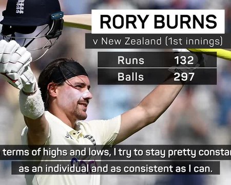 Burns reflects on rollercoaster year after Lord's century