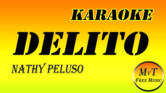 Karaoke - DELITO - Nathy Peluso - Instrumental Lyrics Letra