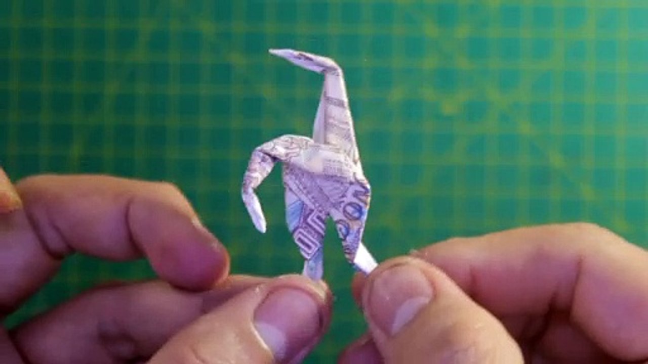 Demo money origami chimpanzee easy