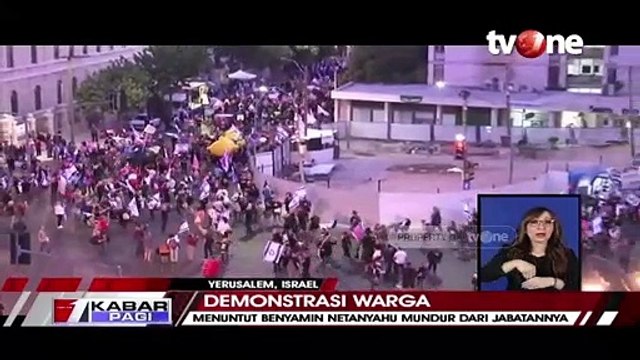 Ratusan Warga Israel Lakukan Demonstrasi Menuntut Netanyahu