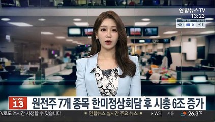원전주 7개 종목 한미정상회담 후 시총 6조 증가