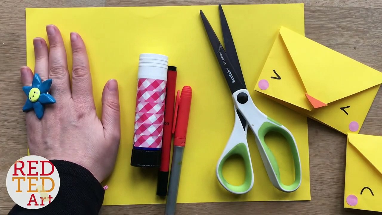 Easy Chick Origami Envelopes - Cute & Easy Easter Diys - Paper Crafts - 5 Minute Crafts