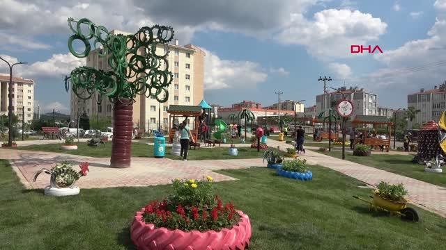 EDİRNE ATIKLAR MAKET OLDU, 'GERİ DÖNÜŞÜM PARKI' OLUŞTURULDU