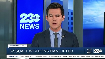 California's ban on assault weapons lifted