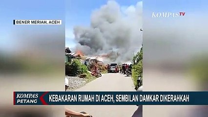 Api Hanguskan 3 Rumah Warga Bener Meriah, 9 Mobil Damkar Dikerahkan