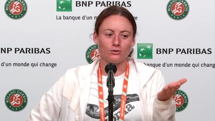 Roland-Garros 2021 - Tamara Zidansek : "I'm able to get across to the message to young people and everyone in Slovenia that we can do it"