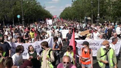 Crowds in Budapest rally against Chinese university campus plan