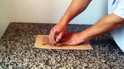 How to Make a Vase with Cardboard Golden Relief